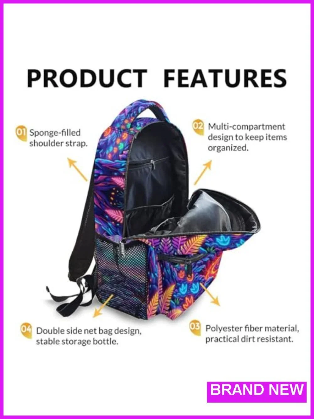 Dinosaur Backpack for Boys School Travel, Cool Truck Bookbag Kindergarten